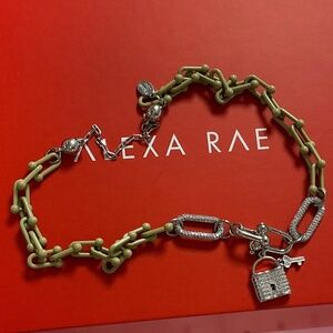 By Alexa Rae Can’t We Try Moss Necklace NWT Sold Out